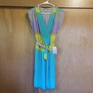 Presley Sky Silk Dress
